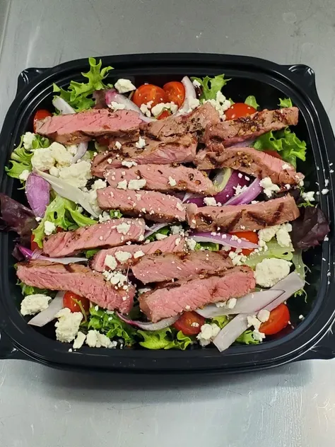 Greek Steak Salad image