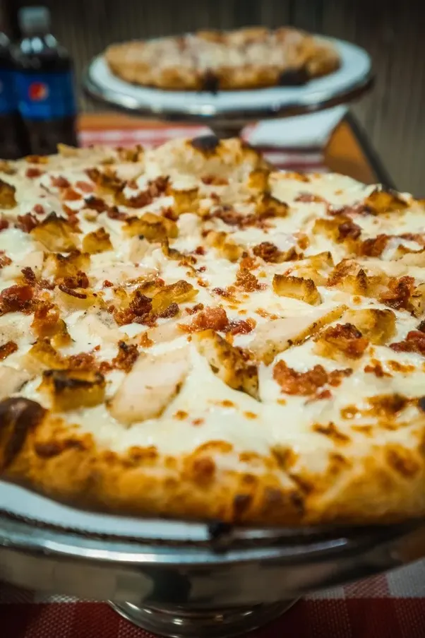 #14 - Chicken & Waffle, Creamy Garlic, Chicken, Bacon, Waffles, Butter, Maple Syrup, image
