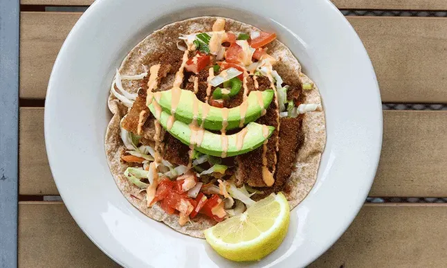 #9 Vegan Seitan Fish Taco image