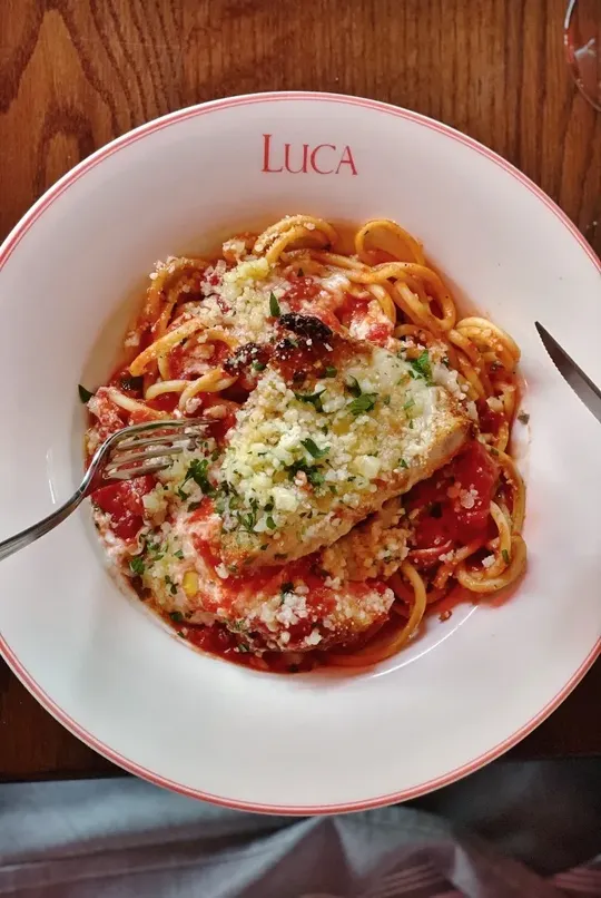 Burrata Stuffed Chicken Parmesan image