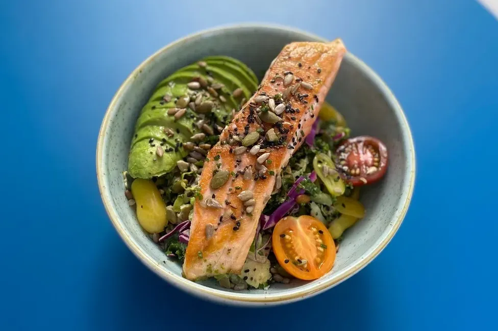 Grilled Salmon Goddess Salad image