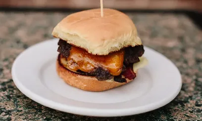 Bacon and Cheese Slider image