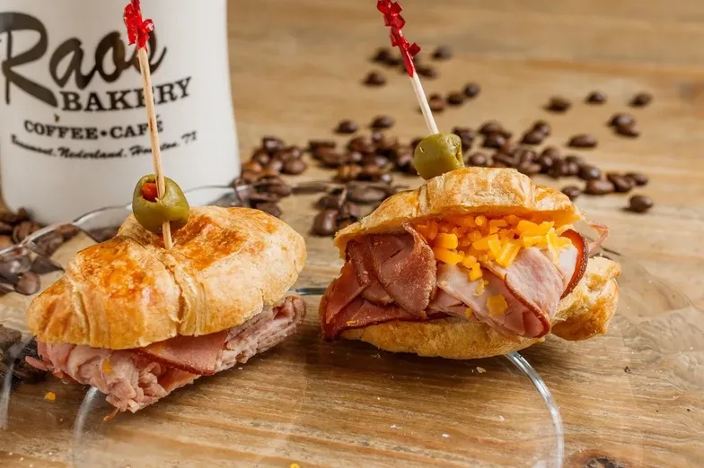 Mini ham and cheese croissant image