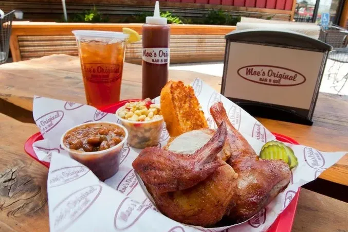 Smoked Half Chicken Platter image