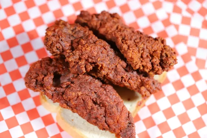 3 Large chicken tender strips image