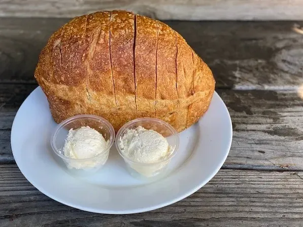 1/2 loaf warm Buckhorn bread image