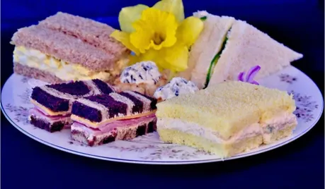 Catering : Tray of Assorted Tea Sandwiches (4-6pp) 48 hours notice image