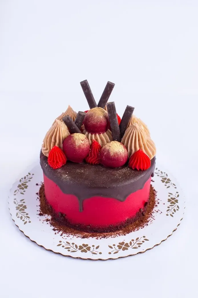 Chocolate Raspberry Cake image