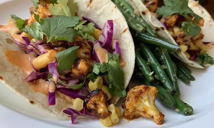 Cauliflower Tacos (v) image