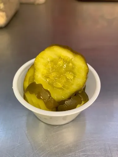 Bread and butter pickles 2oz cup image