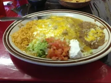 Chicken Enchilada Plate image