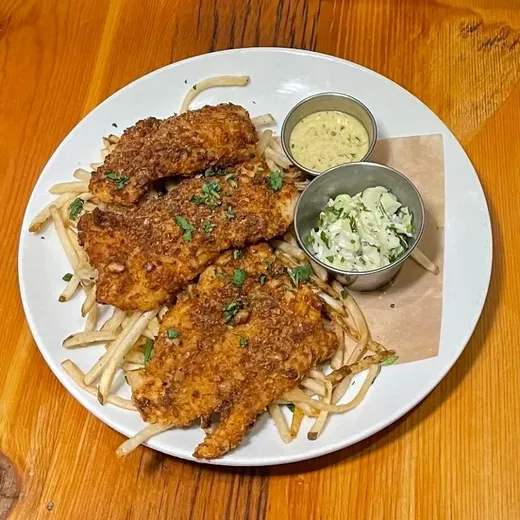 Cracker Crusted Fish & Chips image