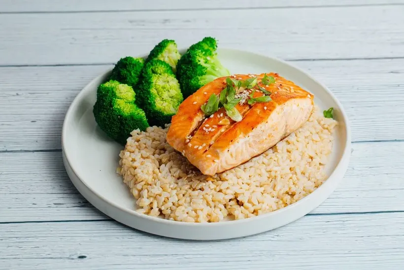 Honey Soy Glazed Salmon image