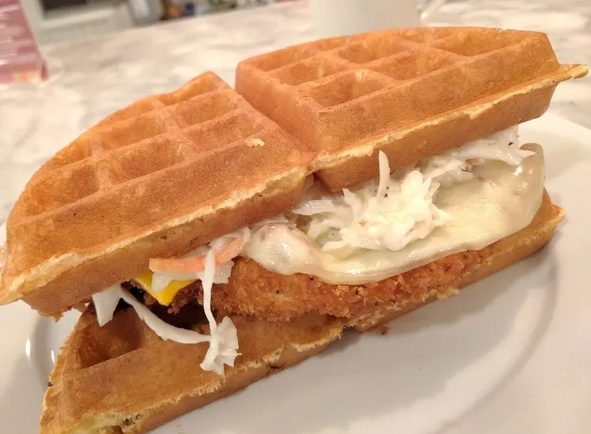 OMG! Chicken Waffle Sandwich image