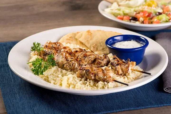 Chicken Souvlaki Platter image