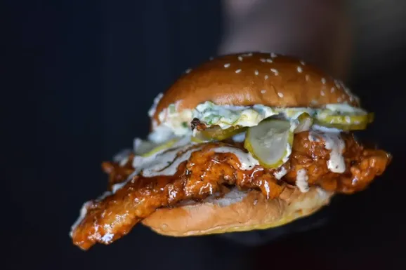 BBQ Hot Honey Fried Chicken Sandwich image