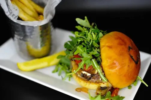 Truffled Mushroom & Goat Burger image