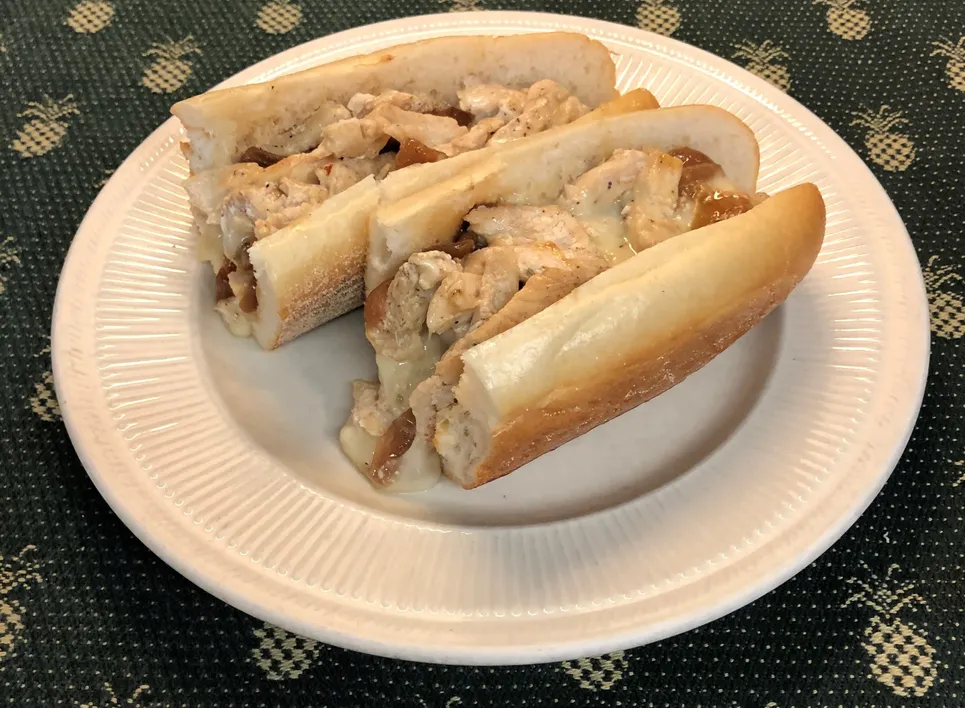 CHICKEN CHEESE STEAK SANDWICH image