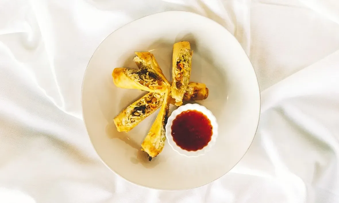 #3 Crispy Vegetable & Shitake Spring Rolls image