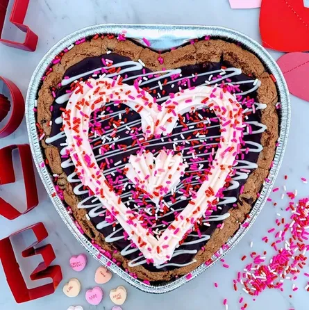 Valentines Heart Cookie Cake (homewood) image