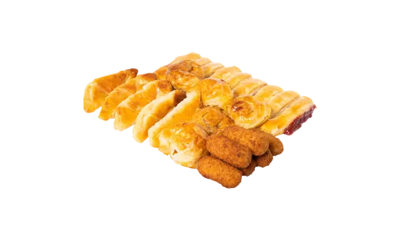 Assorted pastries & croquettes (bandeja pastelitos surtidos con croquetas) image