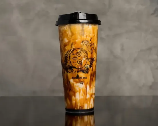 1.Brown sugar Milk Tea(Boba) 黑糖波霸奶茶 image
