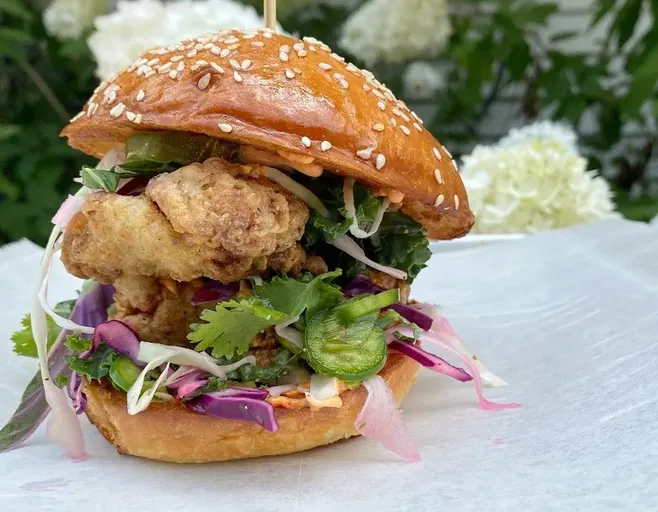 Fried Chicken Sandwich + Fries image