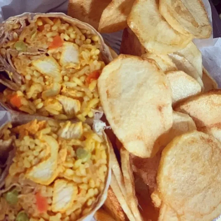 Chicken Mozambique & Rice Wrap image