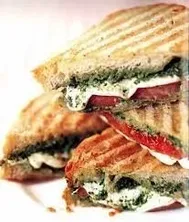Mozzarella Tomato Pesto Panini image