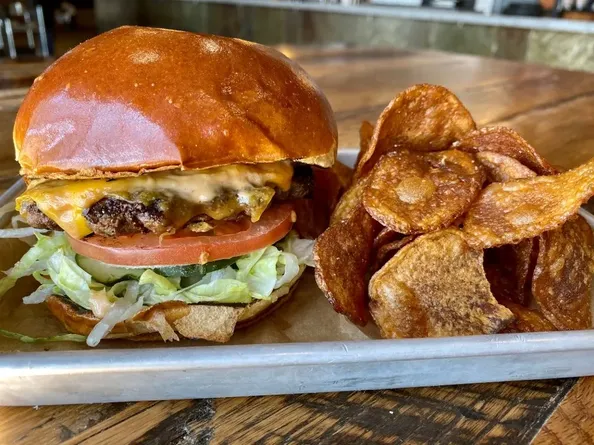 Single Flat Burger image