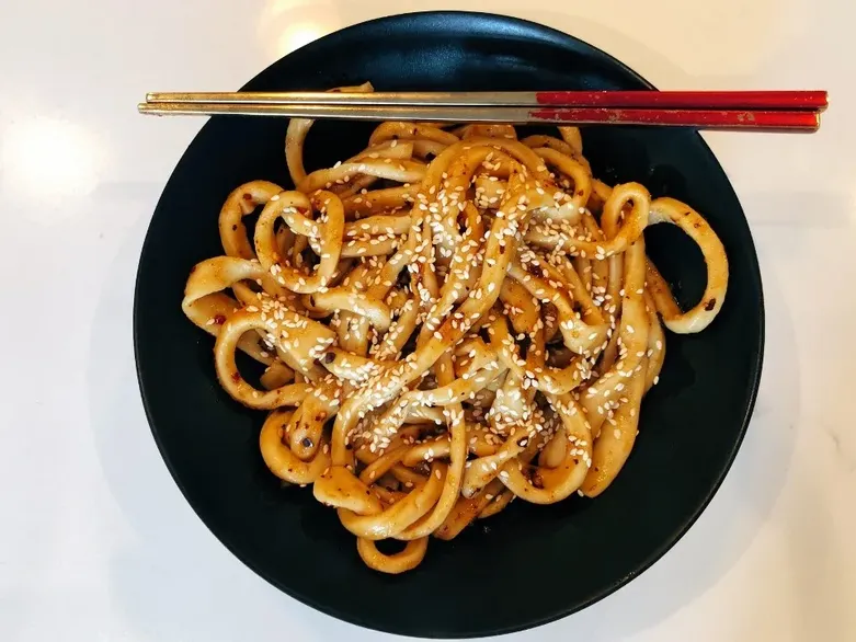 Handmade Sweet and Spicy Thick Noodles image