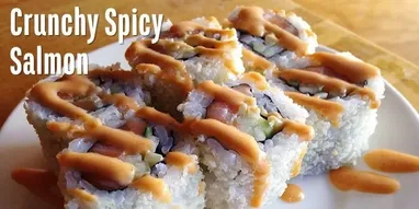 Crunchy Spicy Salmon Roll image