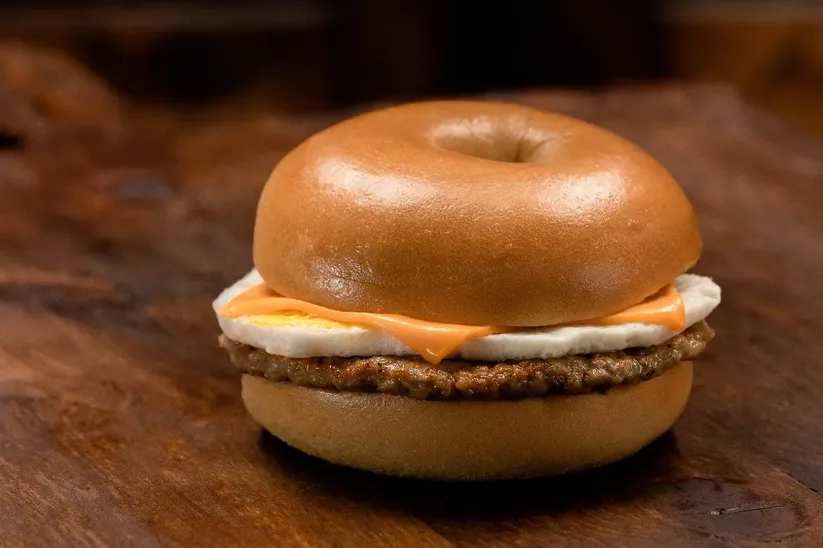 Sausage, Egg, & Cheese Bagel image