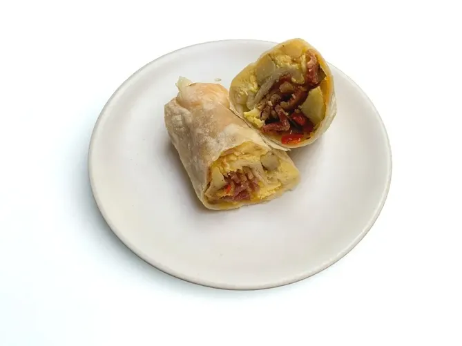Bacon Cheddar Breakfast Burrito image