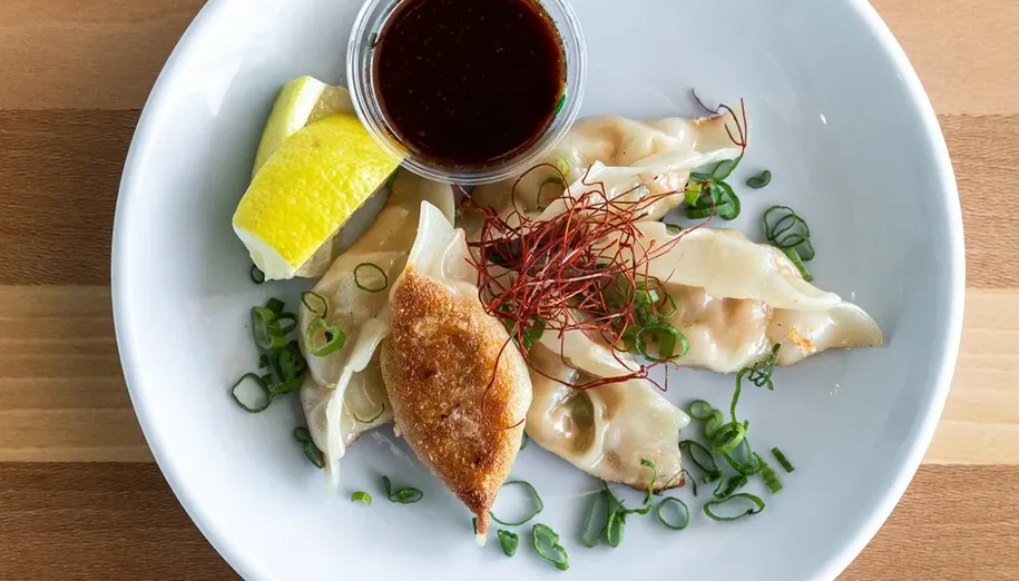 Shrimp & Scallion Dumplings image