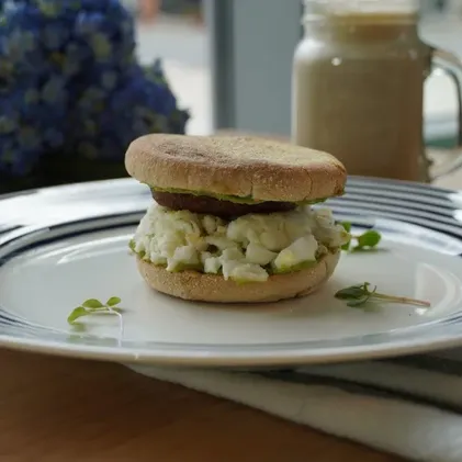 Egg White English Muffin Sandwich image