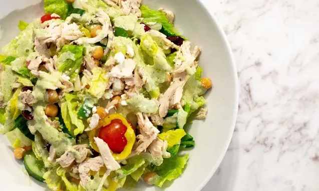 chopped greek salad image