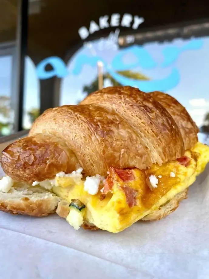 The Mediterranean Breakfast croissant image
