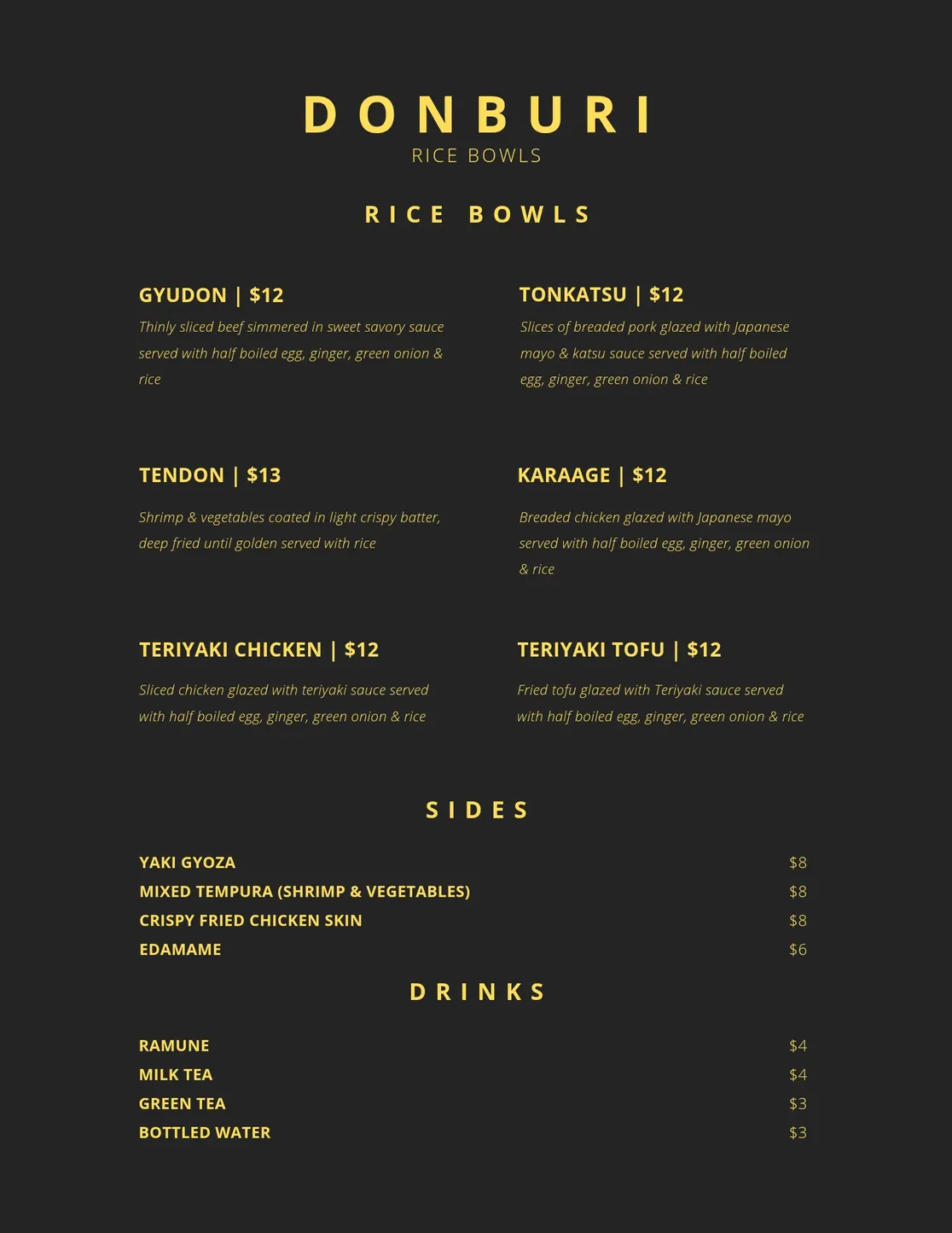 Donburi Rice Bowls image