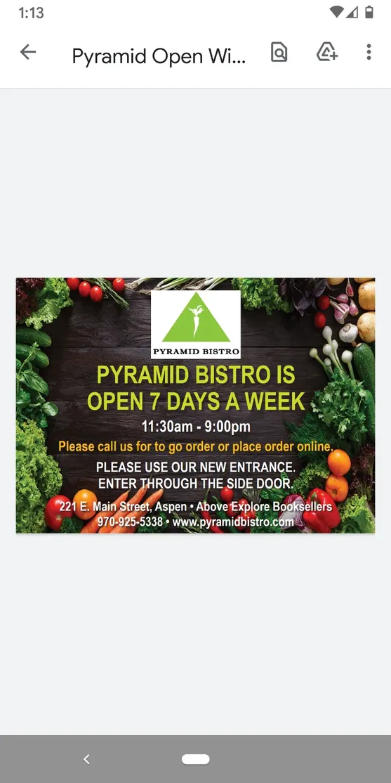 Pyramid Bistro image