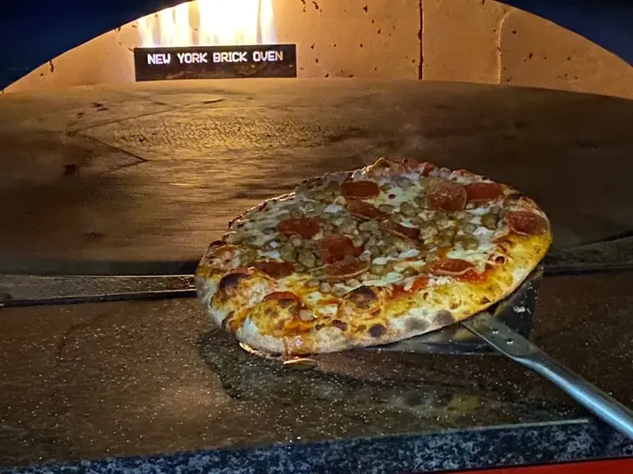 Three Meat Pizza image