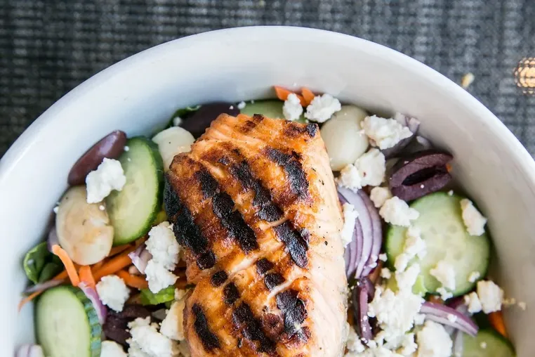 Grilled Salmon Greek image