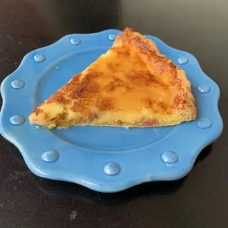 QUICHE LORRAINE - Slice w/ Salad image